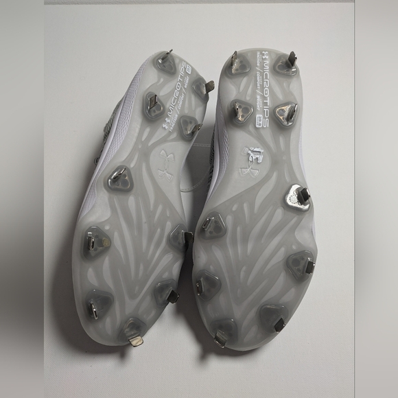 Under Armour Womens UA Glyde 2 MT Softball Cleats 11 Grey/Silver MSRP$95 - Picture 6 of 7